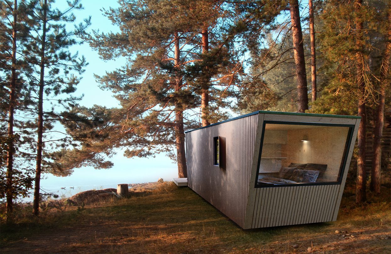 N240 Cabins are ideal living amongst the elements while leaving a minimal impact on nature