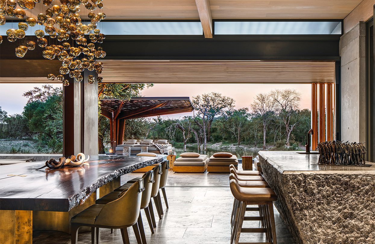 cheetah print dining room