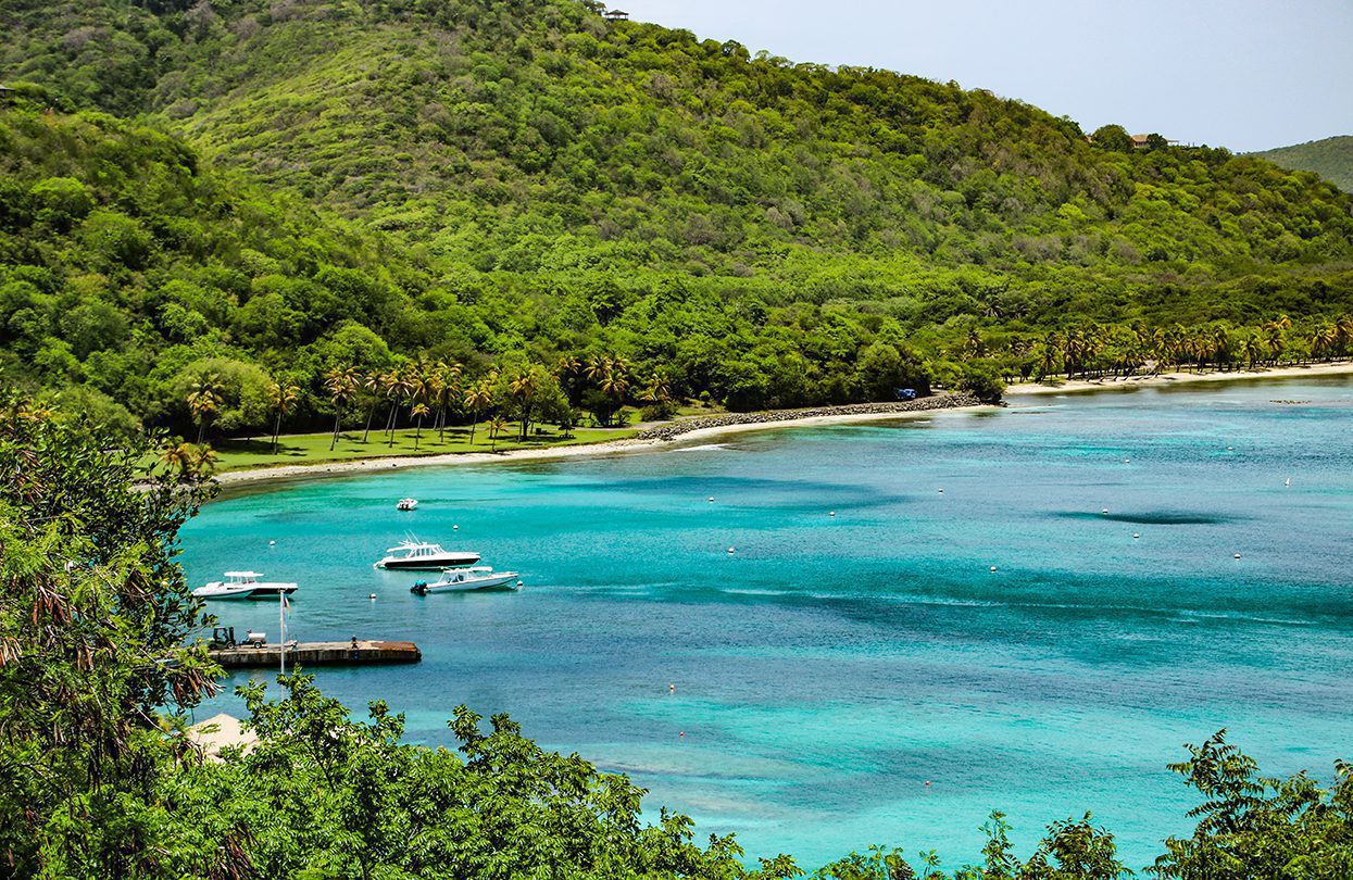 Mustique island in St. Vincent and the Grenadines