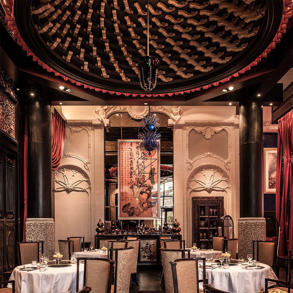 The opulent LiLi restaurant at the Penninsula Paris