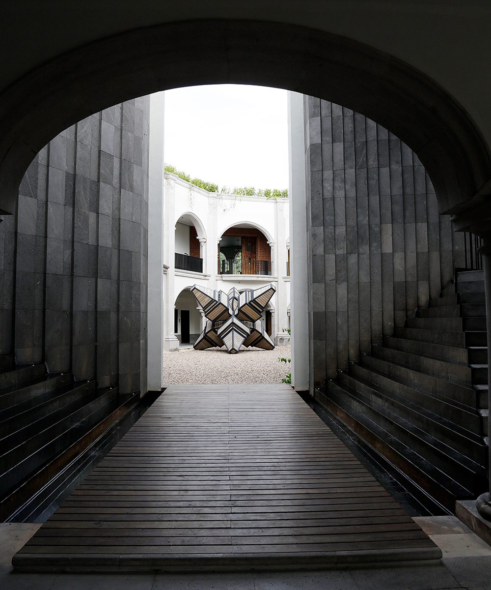 Courtyard sculpture at Live Aqua San Miguel de Allende Urban Resort