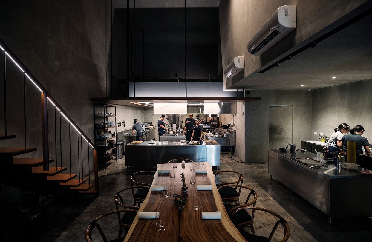 Toyo’s open kitchen