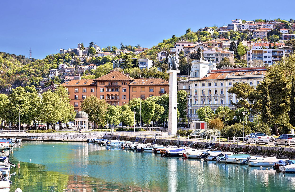 City of Rijeka Delta and trsat view, Kvarner bay, Croatia, photo by xbrchx