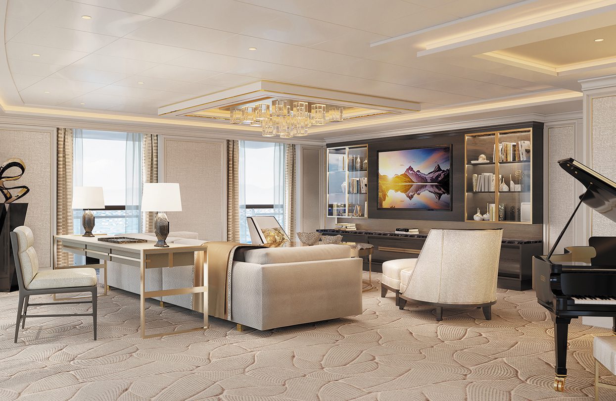 Seven Seas Splendor Regent Suite Living Room