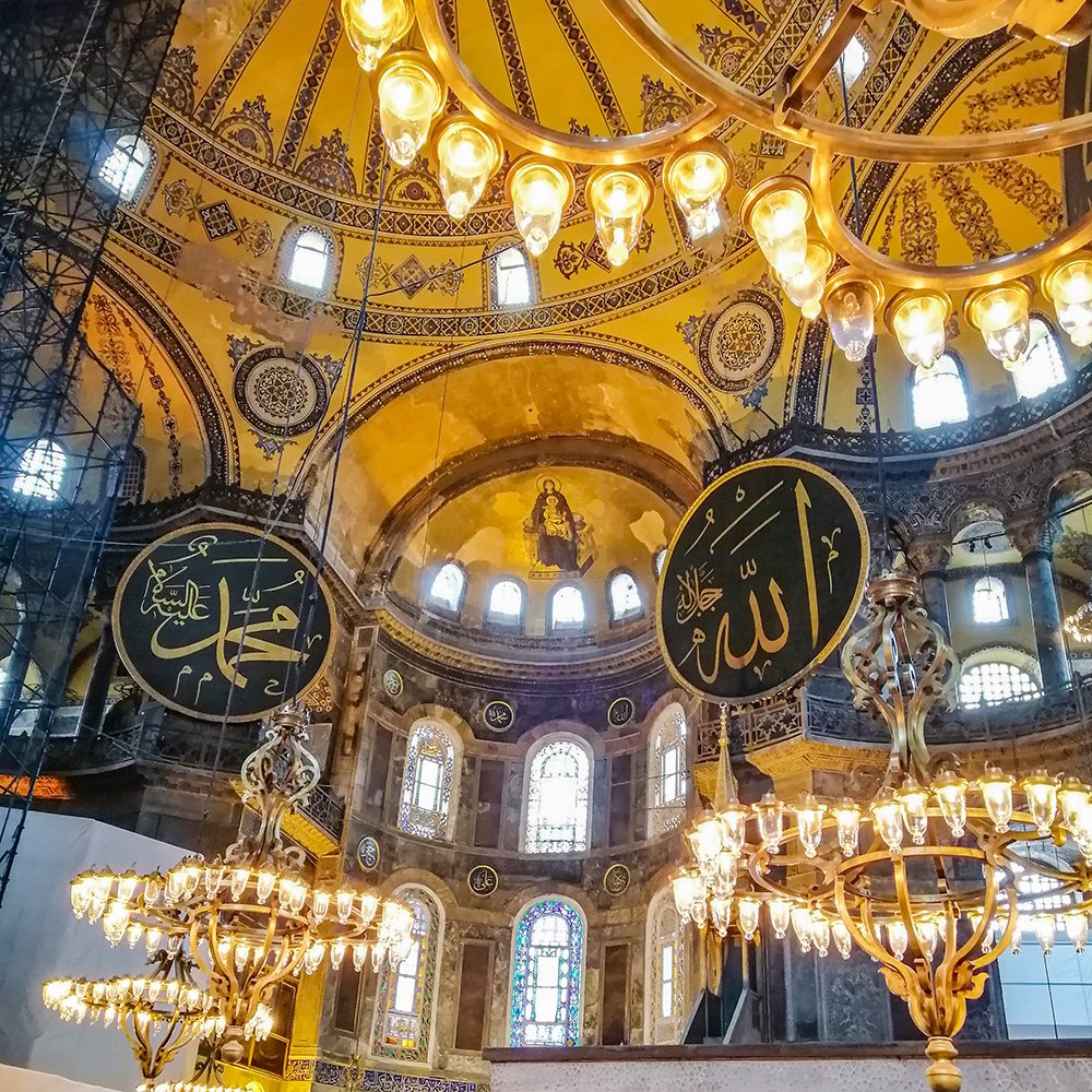 It is best to explore the Hagia Sophia with an expert guide as there is historical significance and interesting stories at every turn, wall, arch and gate