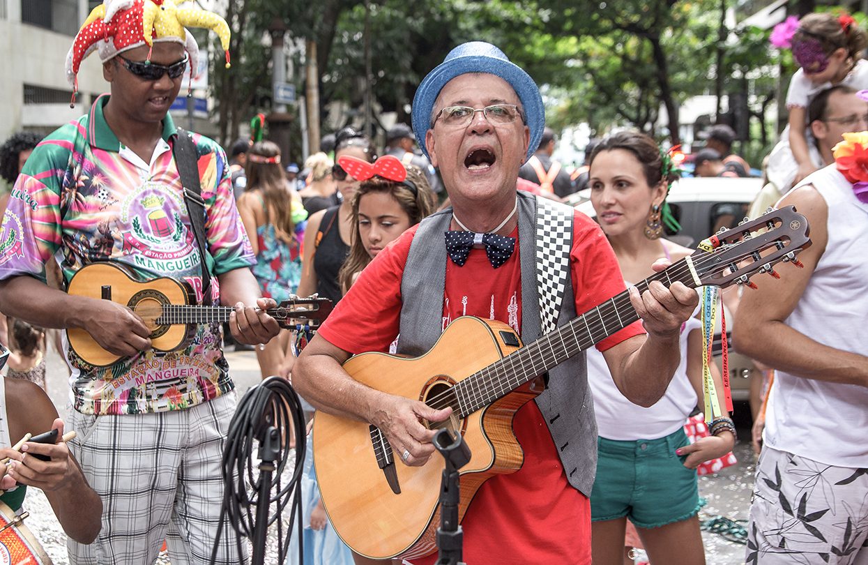 People celebrating carnival on the streets of Ipanema J By Joao Paulo V Tinoco