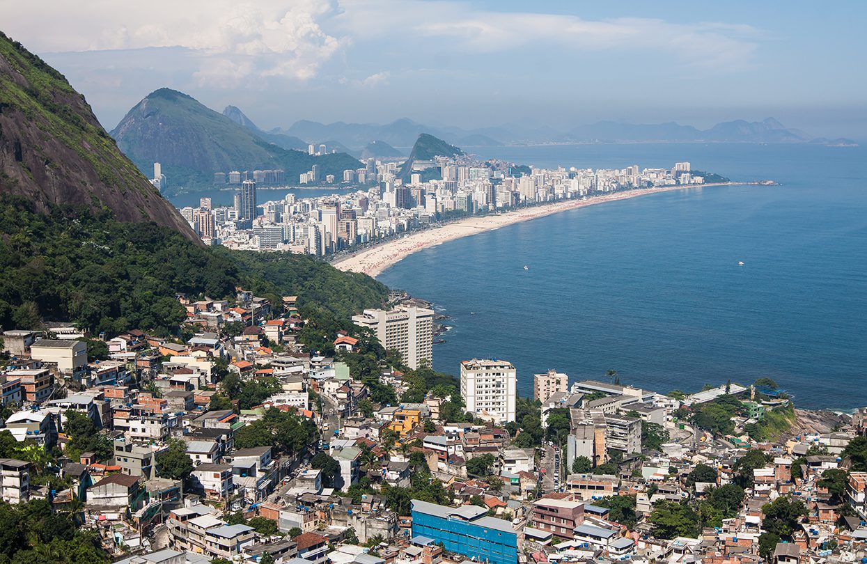 View over Vidigal & Ipanema from Bar da Laje