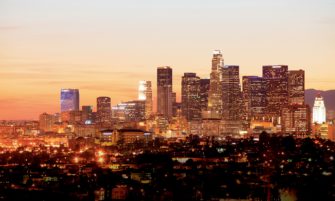 Bright lights, big city, DTLA delivers a nightly burst of lit skyscrapers and apartment blocks