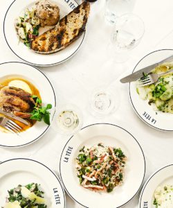 Small plates made for sharing at La Tete