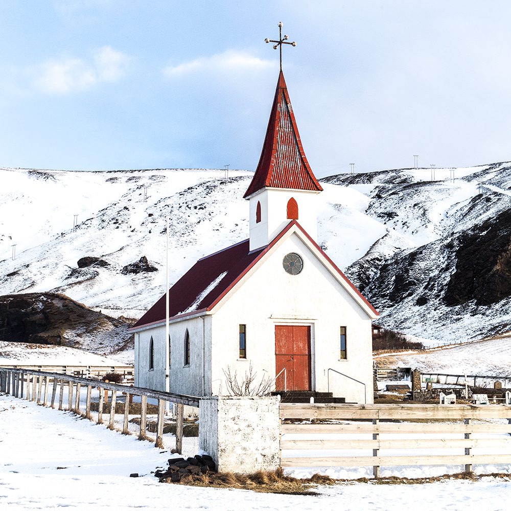 A traditional church on our drive through the region