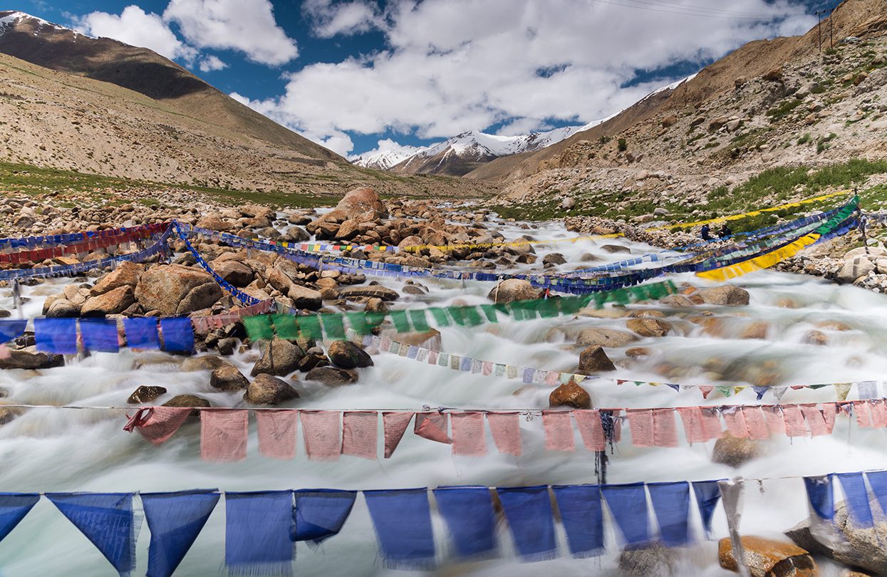 Beautiful waterfall in Ladakh, image by Boat Rungchamrussopa