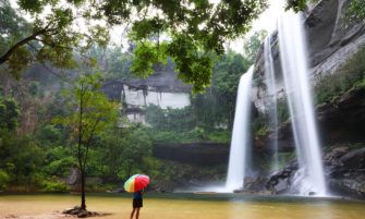 Huai Luang Waterfall in Ubon Ratchathani, image by isarescheewin
