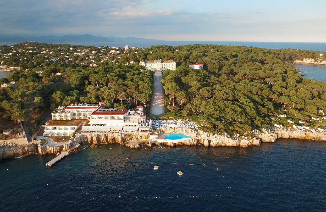 Aerial view of Hotel du Cap-Eden-Roc