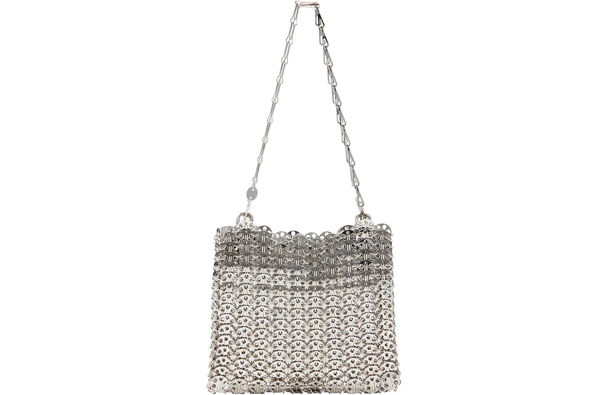 Paco Rabanne 1969 Silver-Tone Chainmail Bag