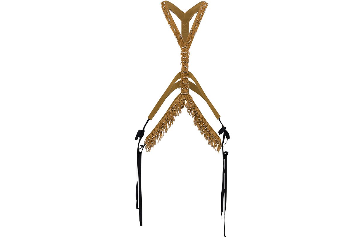 Dorothee Schumacher Fringed Faux Pearl-Embellished Cotton-Blend Harness
