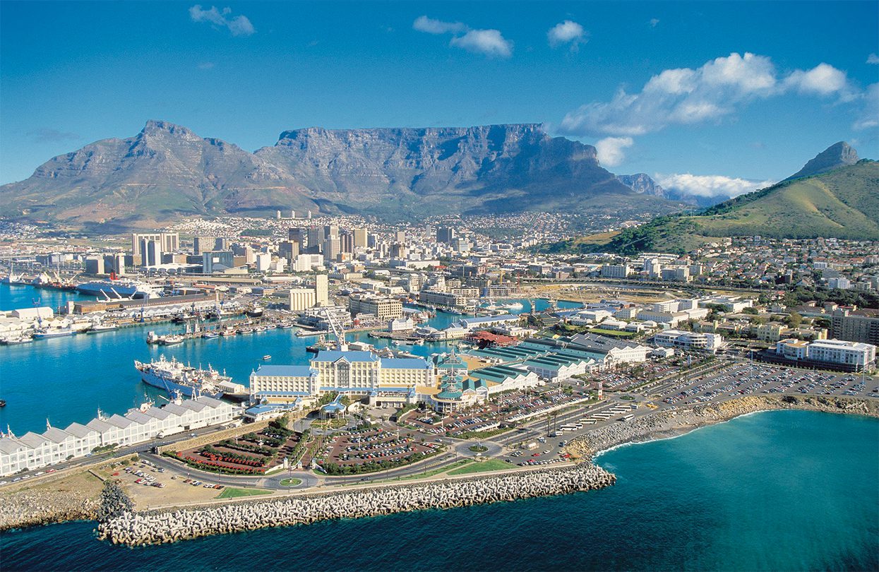 The Table Bay Hotel exterior with Table mountain in the backdrop