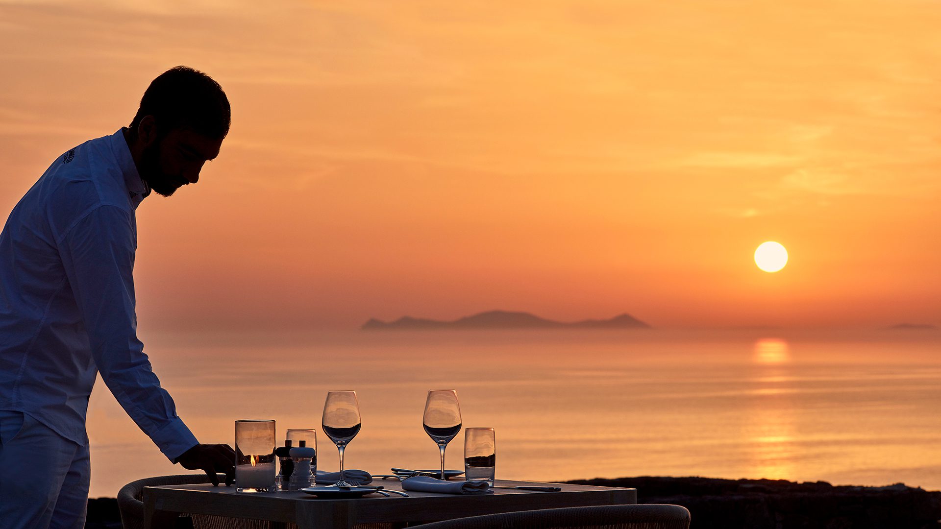 Gorgeous view from Canves Oia Epitome, image by Christos Drazos