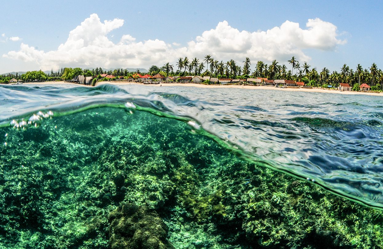 Lembongan’s stunning terrain is as beautiful beneath or below the surface