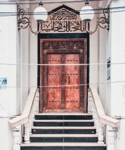 One of many adorned Zanzibari doors