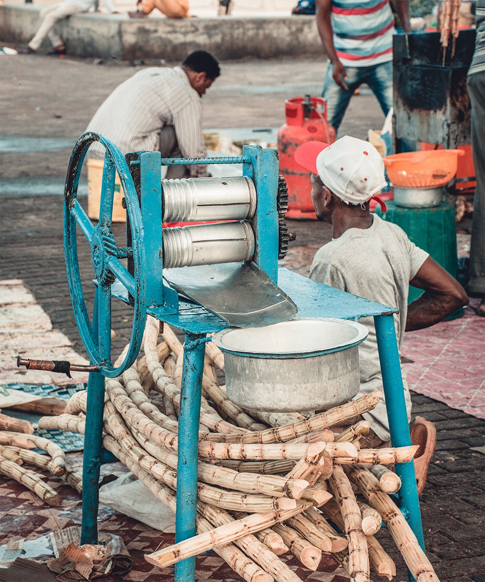 Find fresh sugarcane juice at Forodhani Gardens