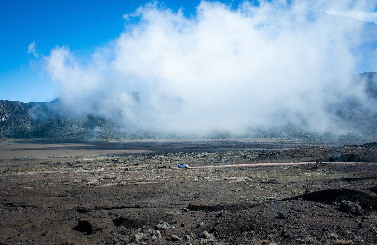 Lunar landscapes near the crater of Piton de la Fournaise