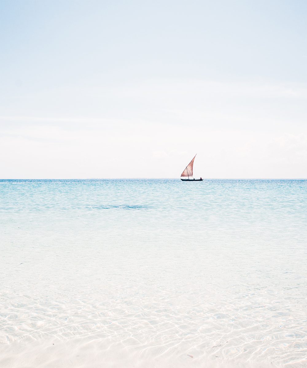 Dhows cross the ocean around Mafia Island as they have done for centuries