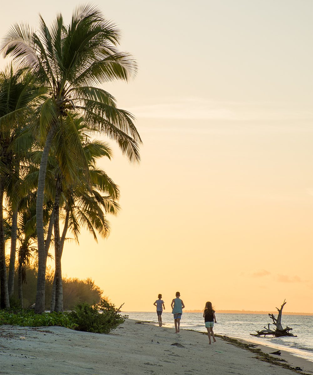 Mafia Island - Sunset walks towards the lagoon at Butiama Beach