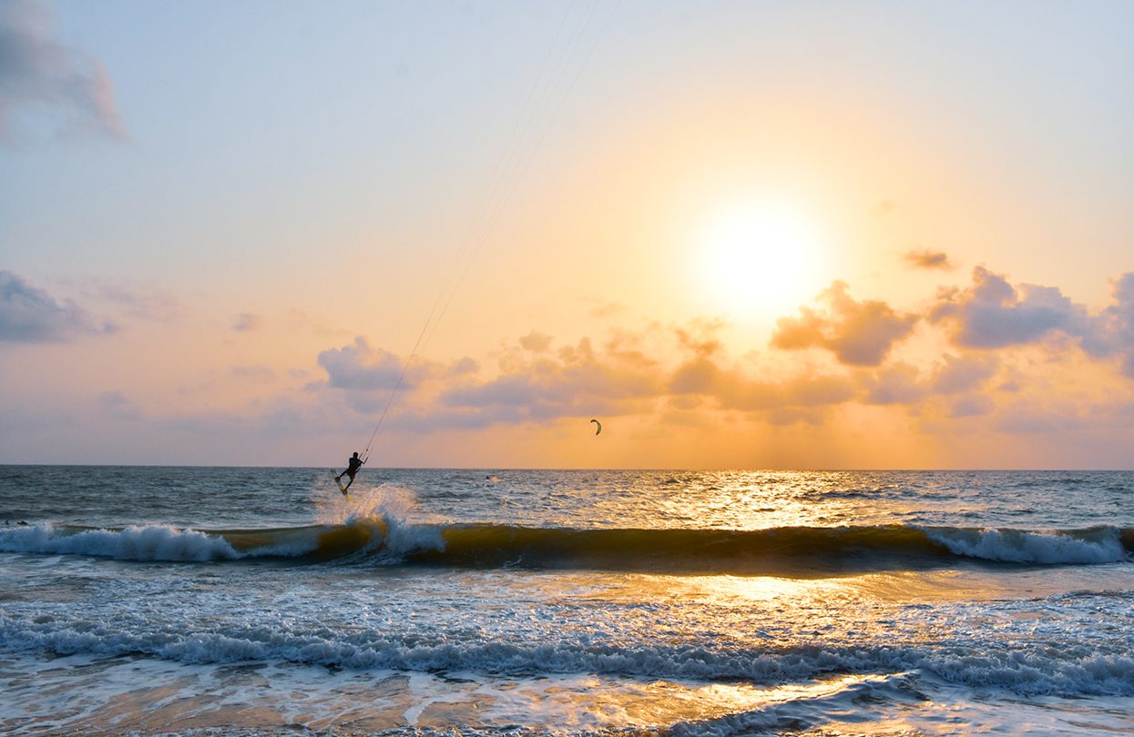 Sunset kite session in Kappalady