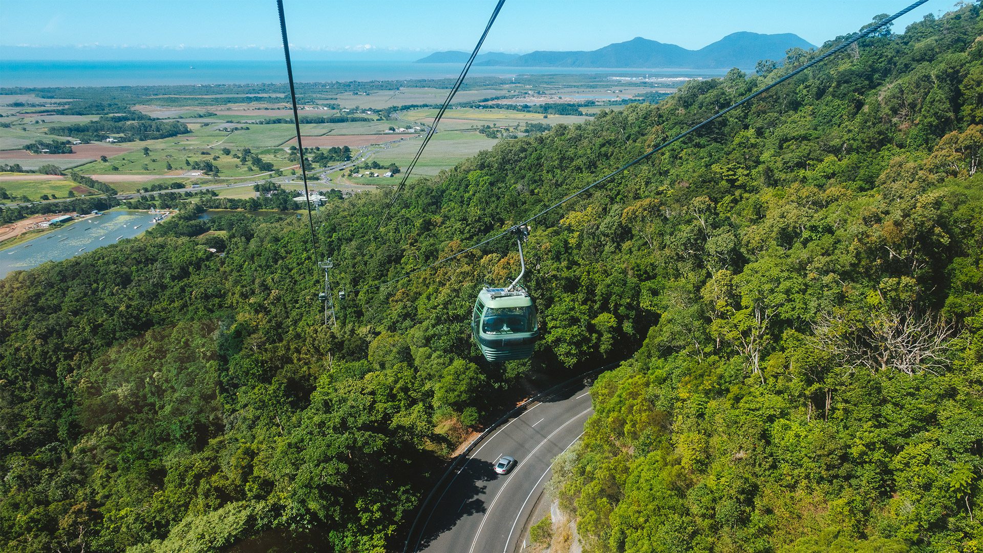 The view from the Kuranda Skyrail, photo by Tourism and Events Queensland