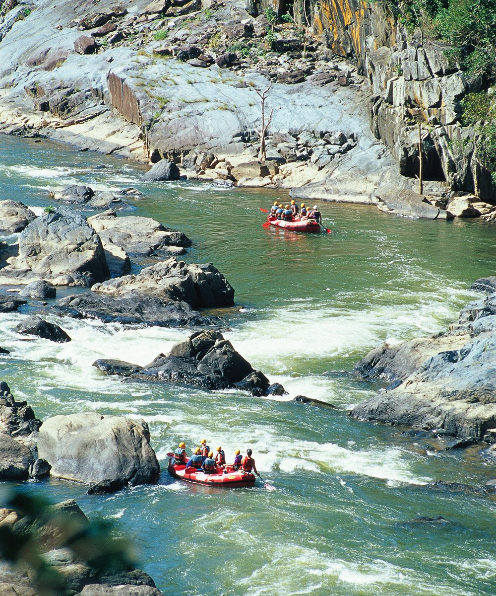 Rafting the Barron River right, photo by Tourism and Events Queensland