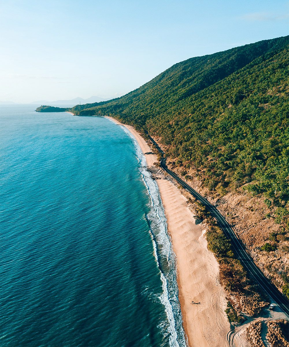 The Great Barrier Reef Drive, from Cairns to Cape Tribulation, takes in sumptuous scenery like this, photo by Tourism and Events Queensland