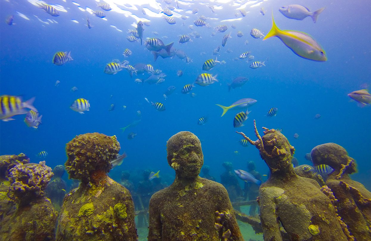 The Underwater Sculpture Park in Grenada is the first of its kind in the world, image by Grenada Tourism Authority