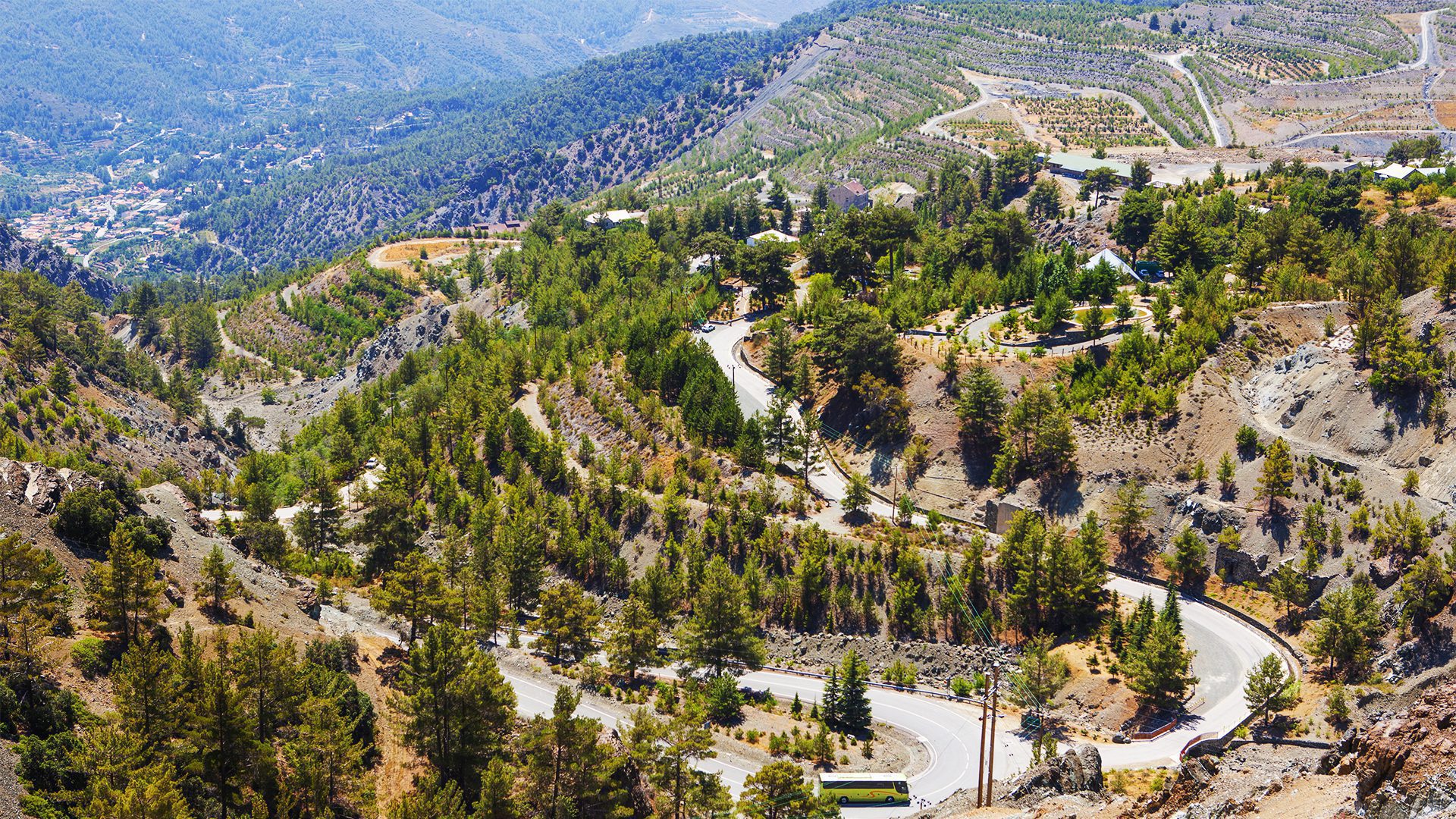 The Troodos Mountains are known for vineyards, monasteries and stunning views, image by Myroslava Bozhko