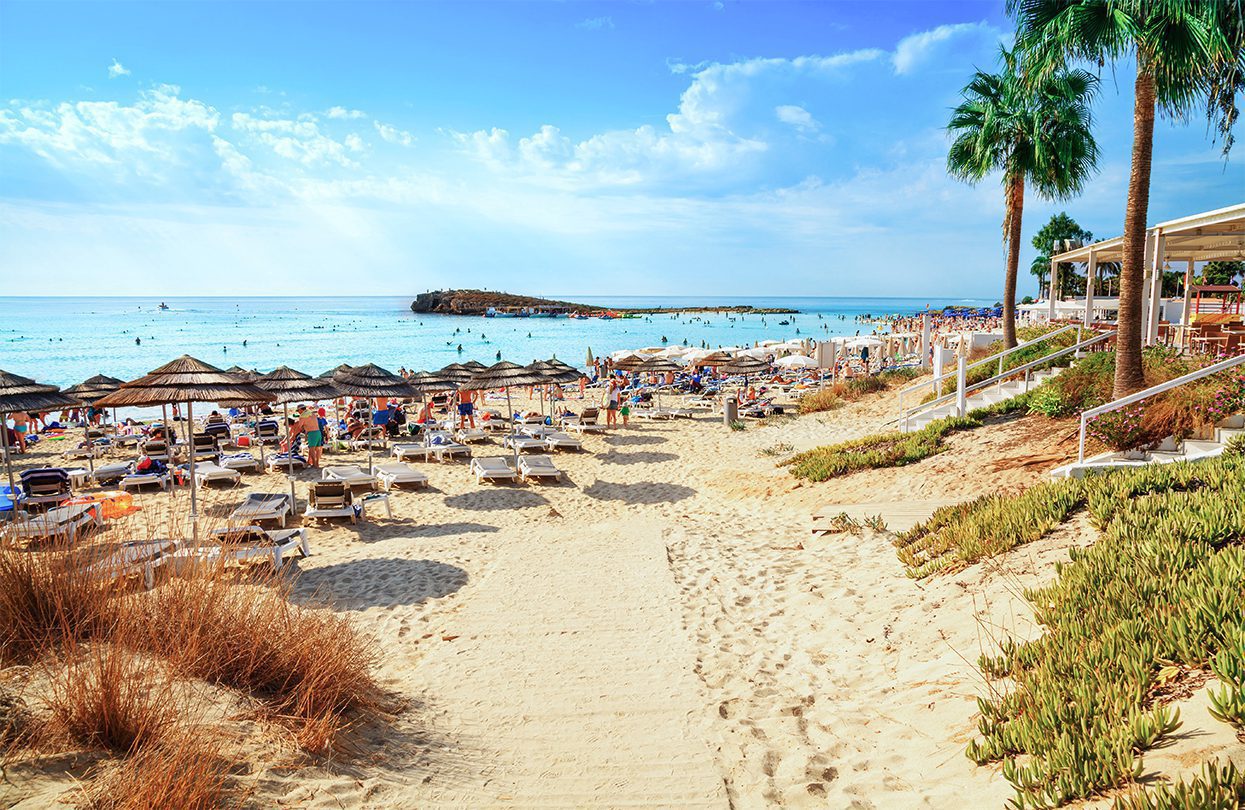 Nissi Beach, the most popular beach in Ayia Napa, image by Vladimir Sazonov