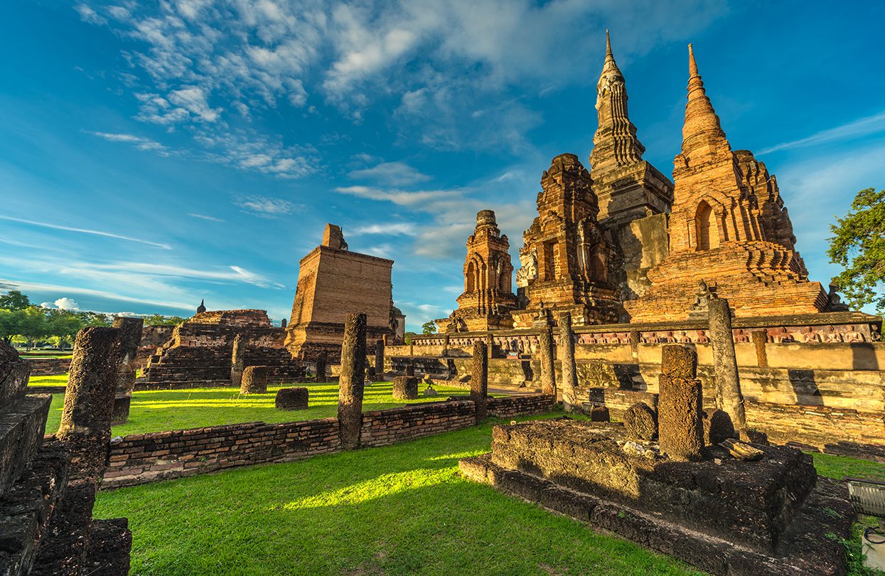 Mahathat Temple in Sukhothai Historical Park, Sukhothai