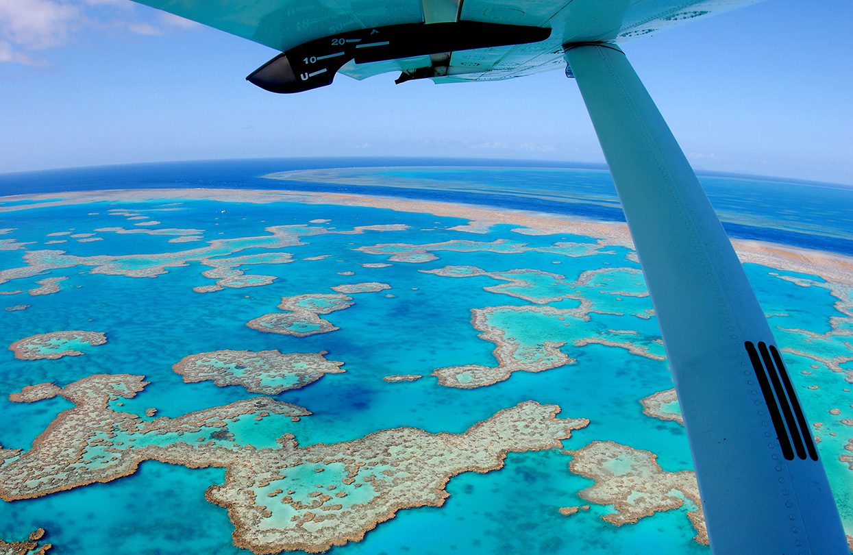 Great Barrier Reef's scenic flight, image by Tourism Whitsundays