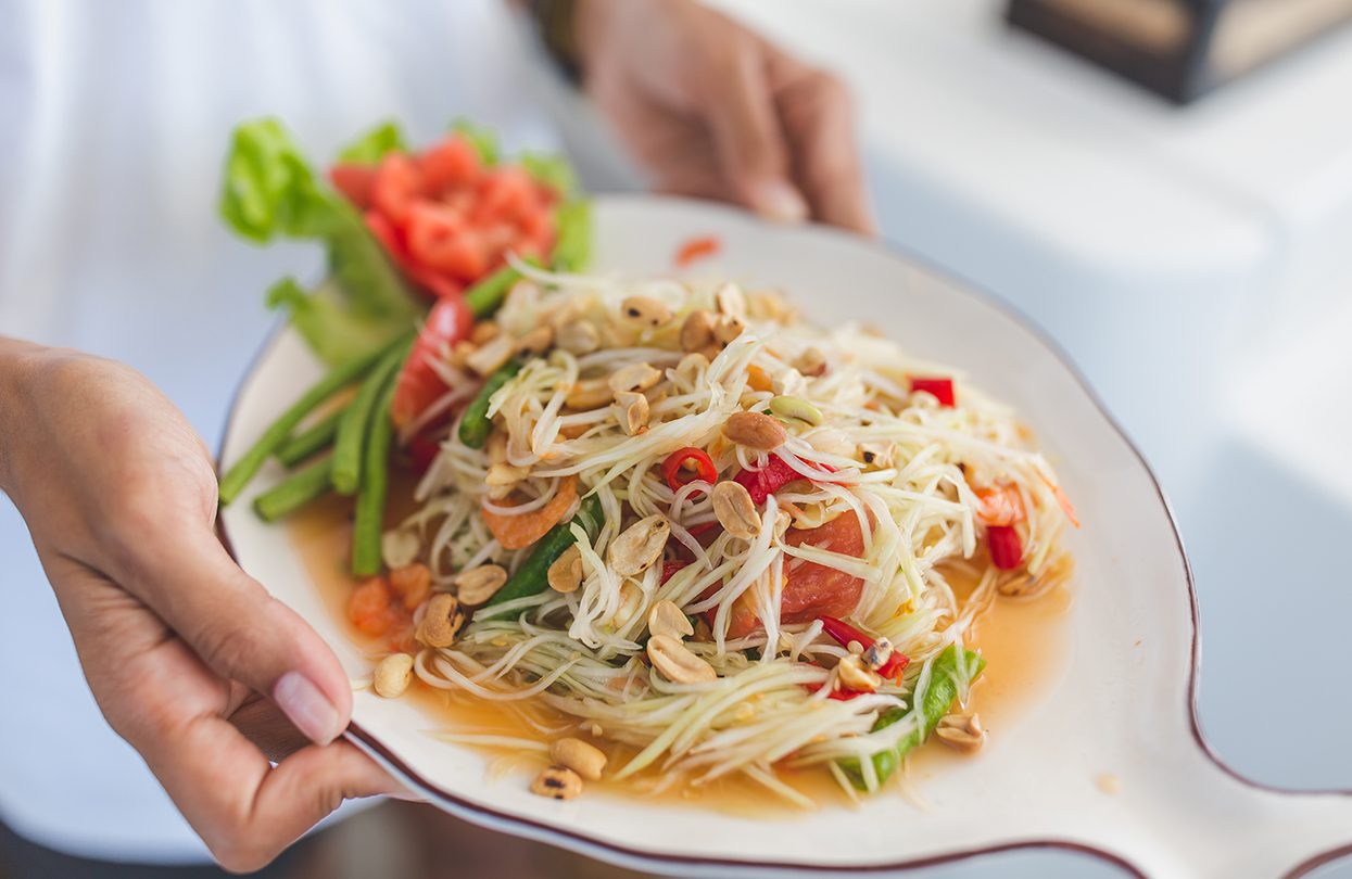 Chef Nok treated us to a sumptuous feast of authentic vegetarian local cuisine, Photo - Wan Tse, Simpson Yacht Charter