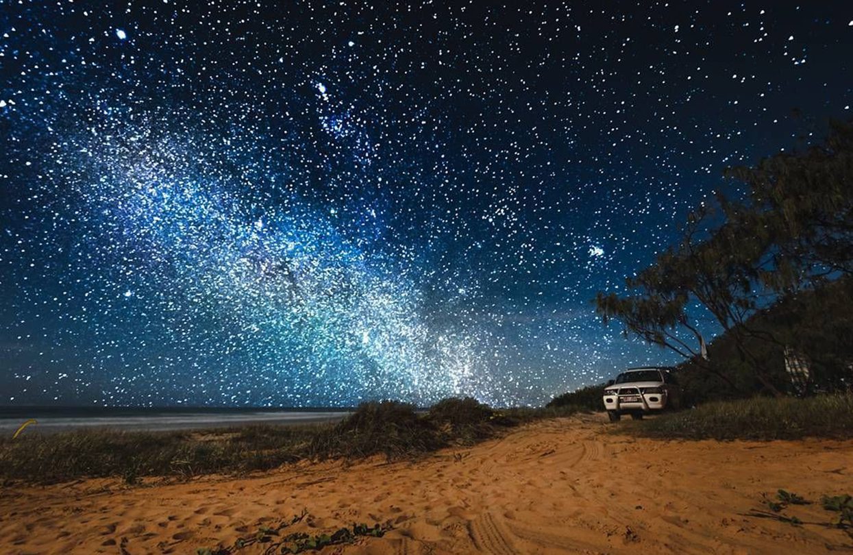 Camping under the sparkling stars of the sunshine coast in Noosa North Shore, image by Australia.com
