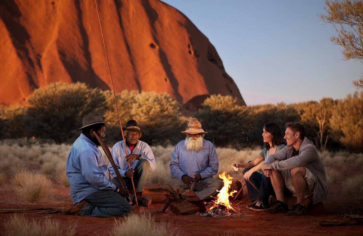 Camping in the spiritual heart Uluru, image by Australia.com