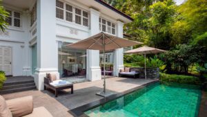 Capella Singapore's Colonial Manor Pool