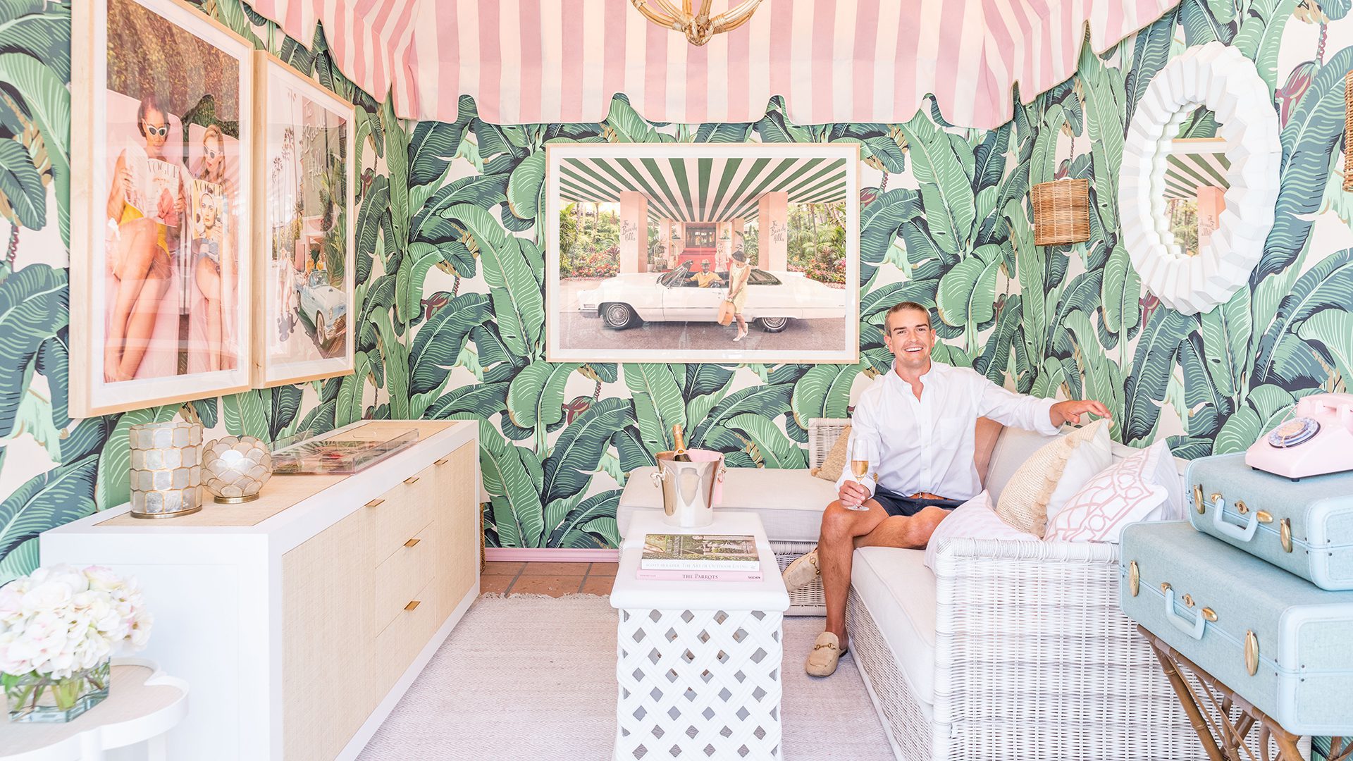 Gray Malin redesigned The Beverly Hills Hotel’s Cabana One, Photo Credit - Dorchester Collection