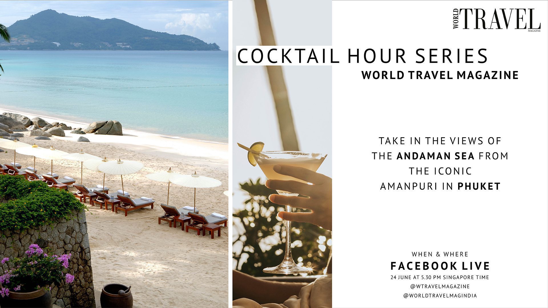 Cocktail hour episode 3 Amanpuri - LIVE in Phuket
