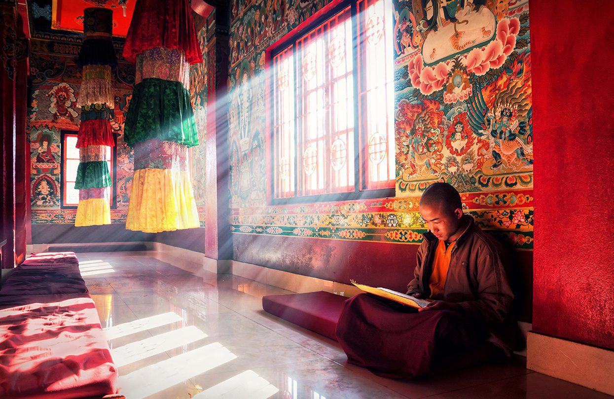 Buddhist monastery in Namchi, the State of Sikkim, image by Yury Birukov