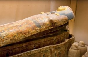 Sharm El-Sheikh National Museum's display behind glass