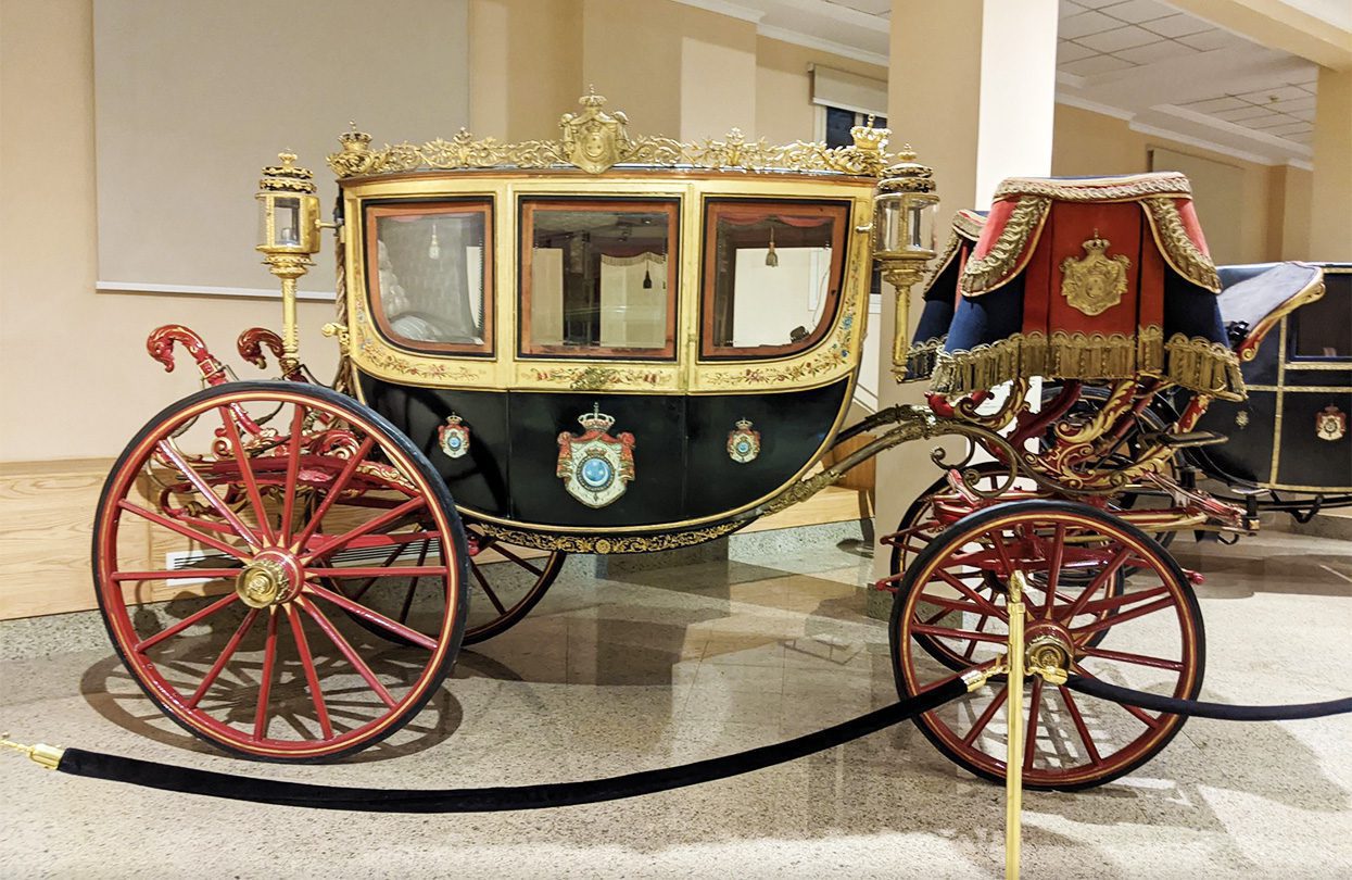 Royal Carriages Museum's many unique carriages used by the former royal family