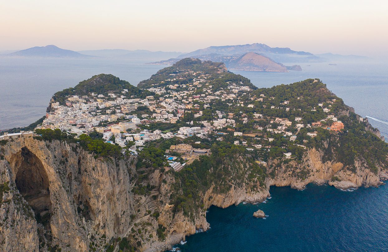 Capri can be accessed by air or by sea