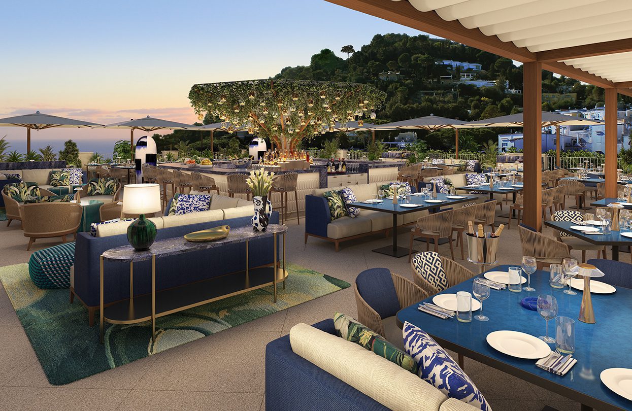 Hotel La Palma - Bianca roof top restaurant (rendering)