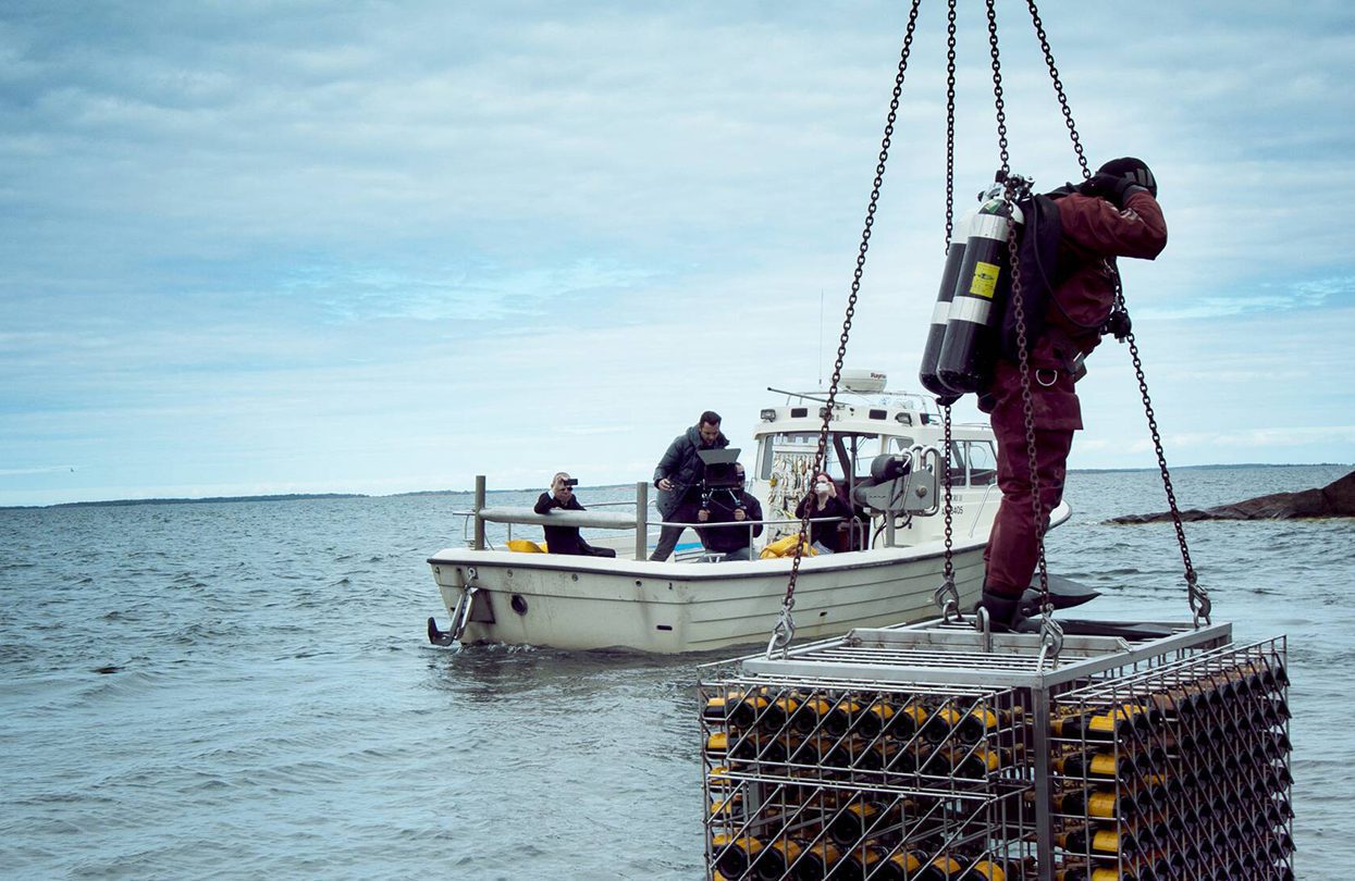 The Aland Vault cellar in the sea © Veuve Clicquot