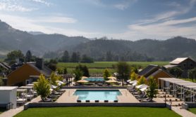 Four Seasons Resort Napa Valley View Overlooking Pools
