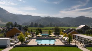 Four Seasons Resort Napa Valley View Overlooking Pools